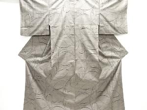 草葉模様織り出し本場泥大島紬着物(9マルキ)